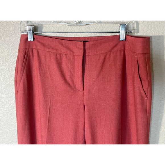 J Crew Salmon Wool Blend Work Trousers Lined Wide Cuffed Leg 8 Favorite Fit - Picture 5 of 11